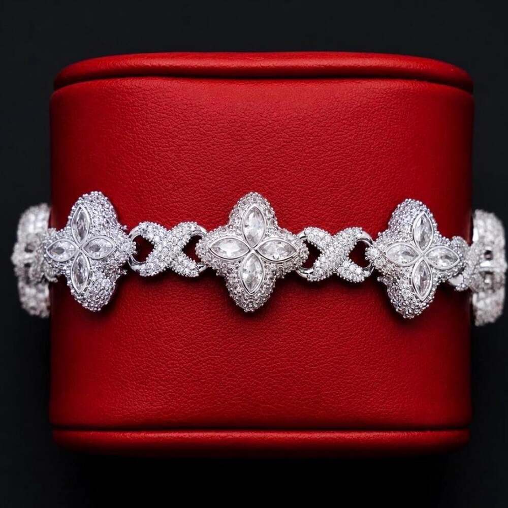 Men Clover Bracelet 8inch - Picture 2 of 6